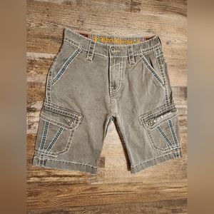 Rock Revival Mens Grey Cargo Shorts Slim - Size 30/23